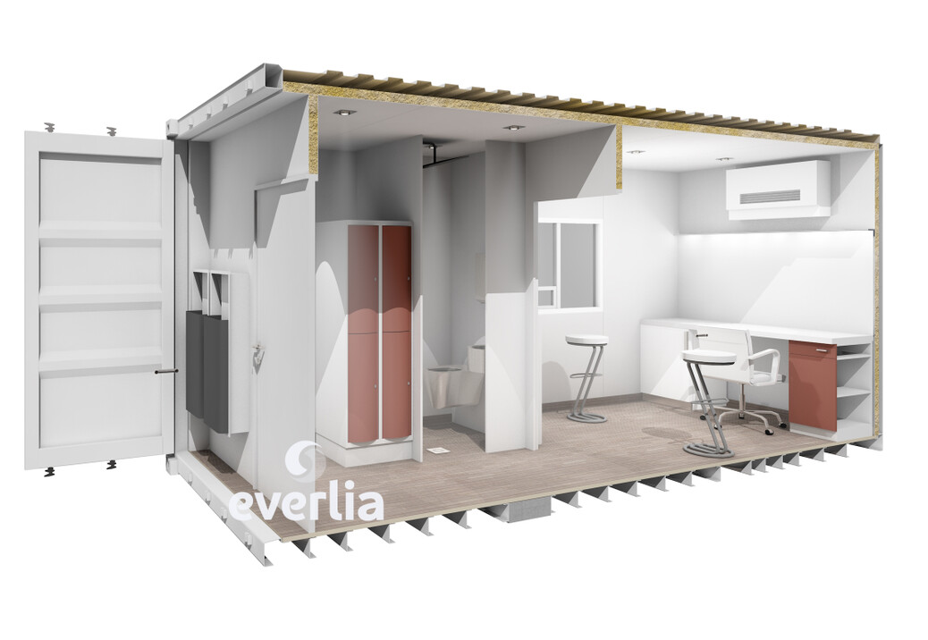 cellule d'urgence container